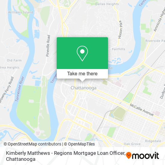 Mapa de Kimberly Matthews - Regions Mortgage Loan Officer