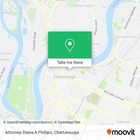Attorney Diana A Phillips map