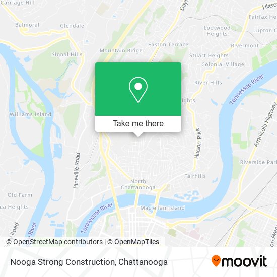 Mapa de Nooga Strong Construction