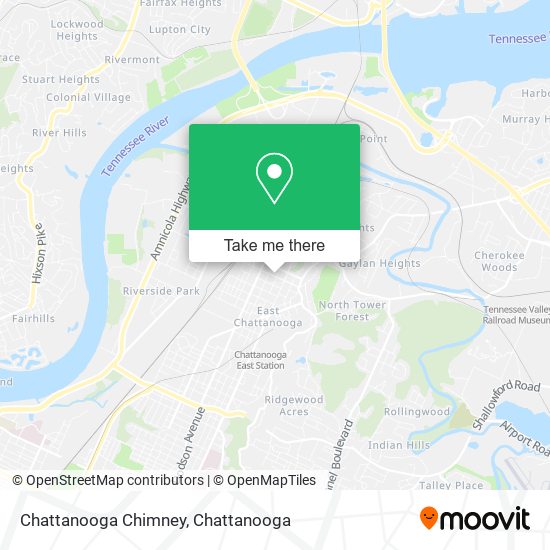 Chattanooga Chimney map