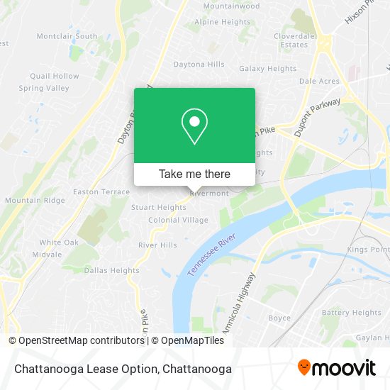 Mapa de Chattanooga Lease Option