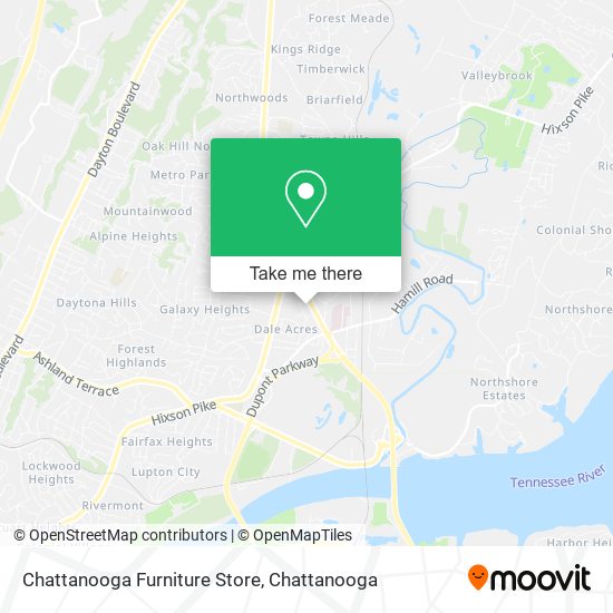 Chattanooga Furniture Store map