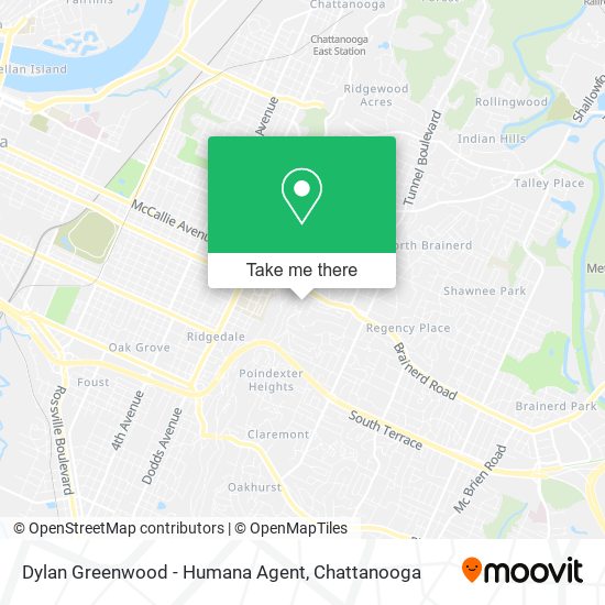 Dylan Greenwood - Humana Agent map
