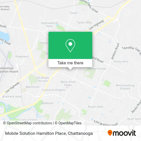 Mobile Solution Hamilton Place map