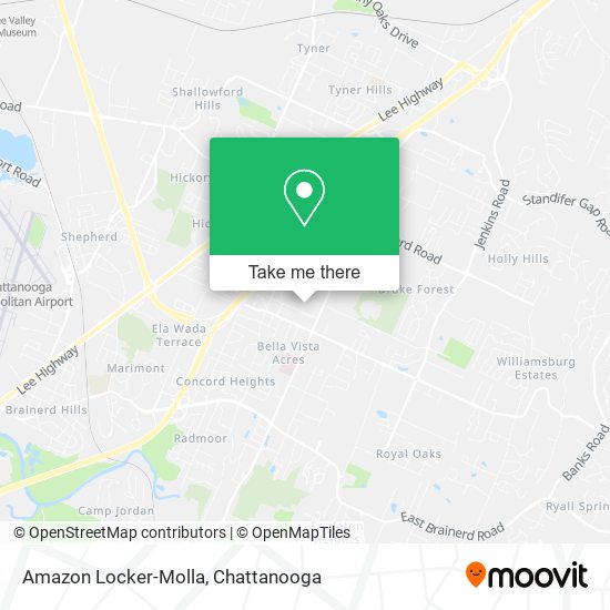 Mapa de Amazon Locker-Molla