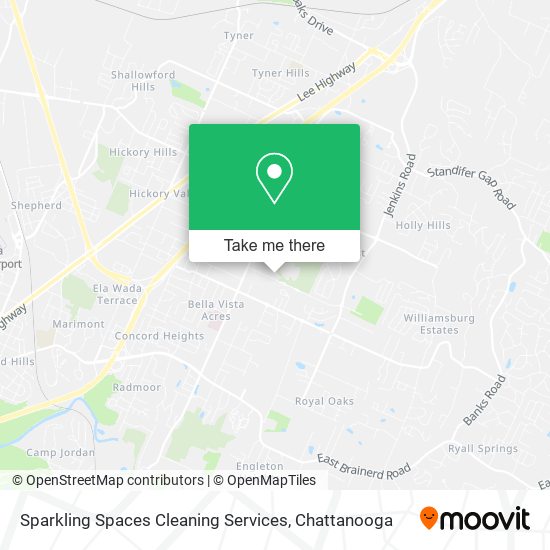 Mapa de Sparkling Spaces Cleaning Services