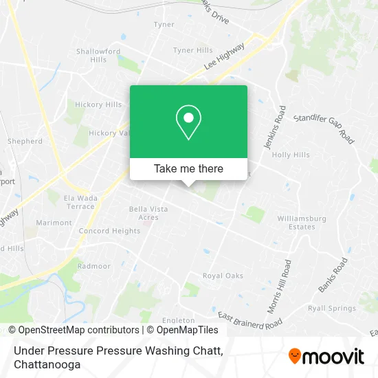 Under Pressure Pressure Washing Chatt map