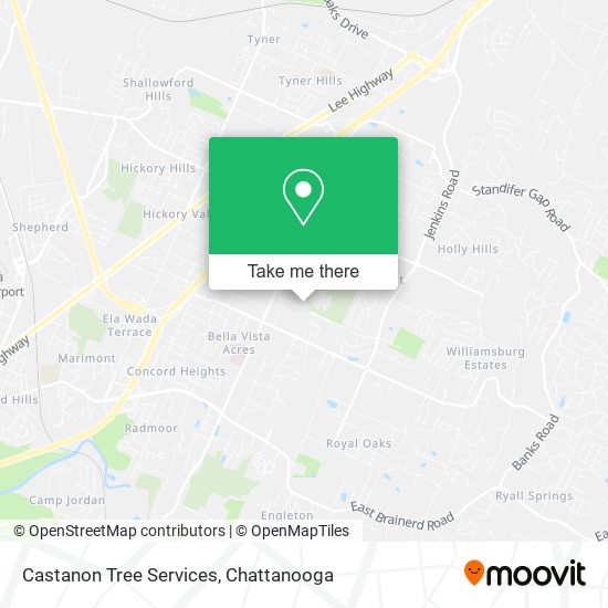 Castanon Tree Services map