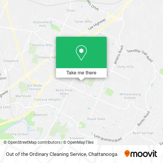 Mapa de Out of the Ordinary Cleaning Service