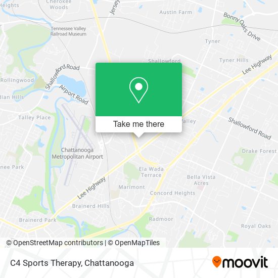 C4 Sports Therapy map
