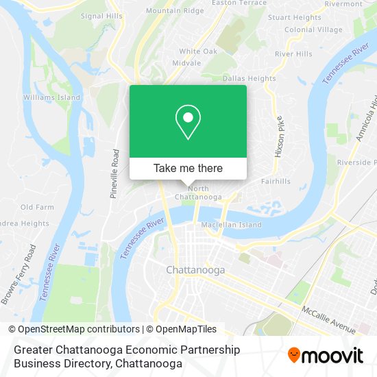 Greater Chattanooga Economic Partnership Business Directory map