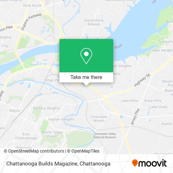 Chattanooga Builds Magazine map