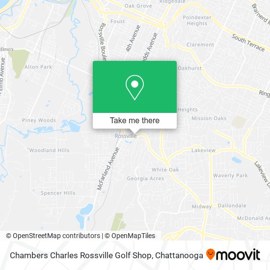 Chambers Charles Rossville Golf Shop map