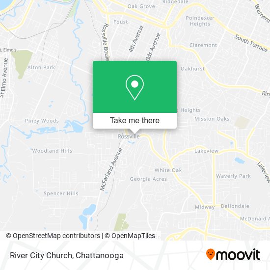 River City Church map