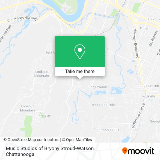 Music Studios of Bryony Stroud-Watson map