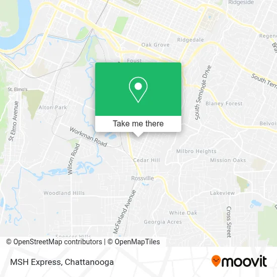 MSH Express map