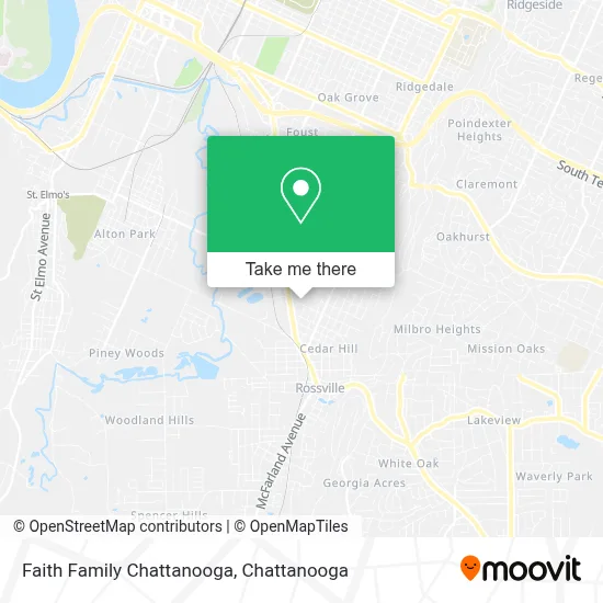 Faith Family Chattanooga map