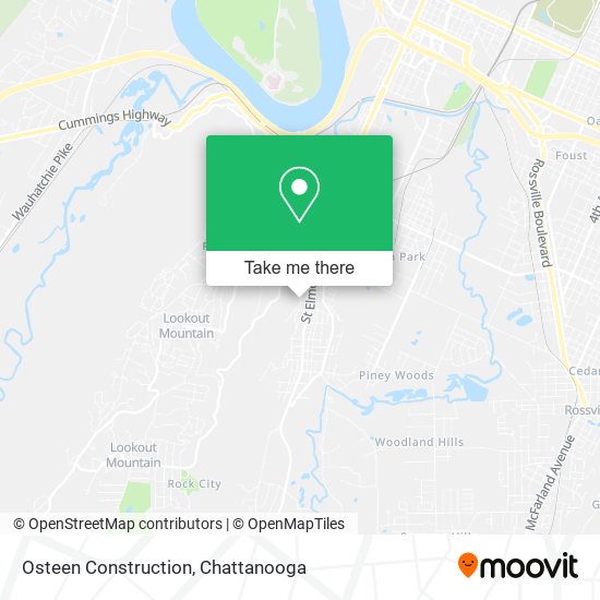 Osteen Construction map