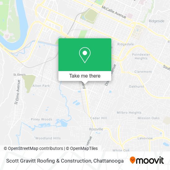 Mapa de Scott Gravitt Roofing & Construction
