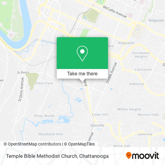 Mapa de Temple Bible Methodist Church