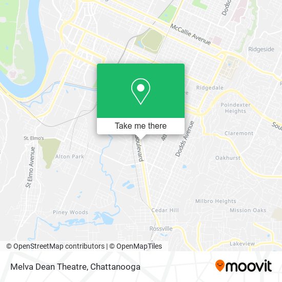 Mapa de Melva Dean Theatre