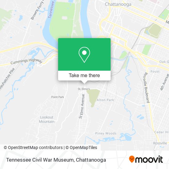 Tennessee Civil War Museum map