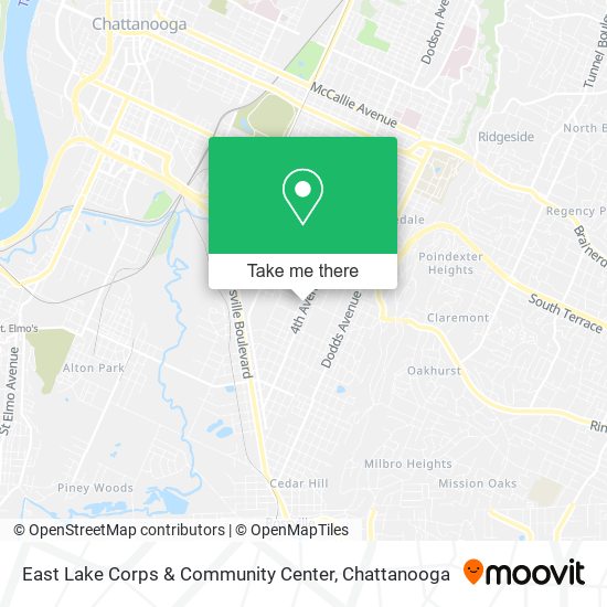 Mapa de East Lake Corps & Community Center