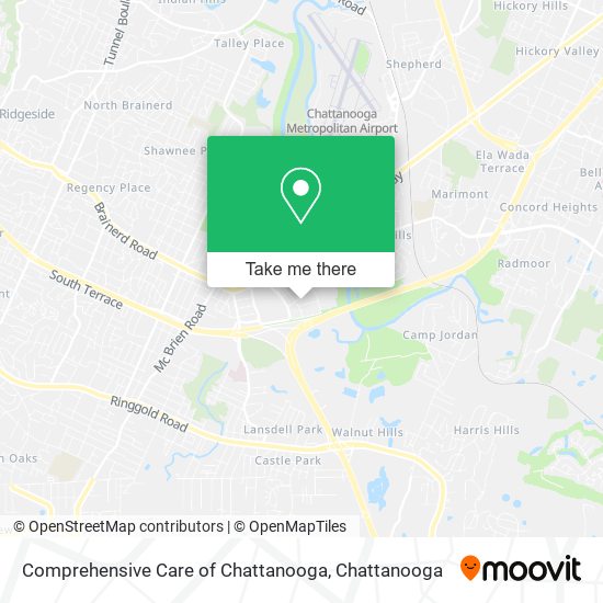 Comprehensive Care of Chattanooga map