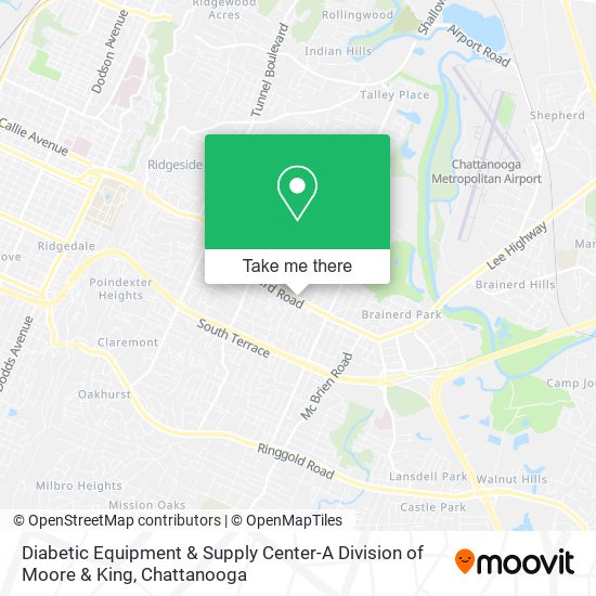 Diabetic Equipment & Supply Center-A Division of Moore & King map