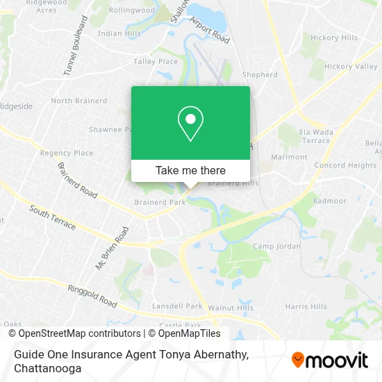 Guide One Insurance Agent Tonya Abernathy map