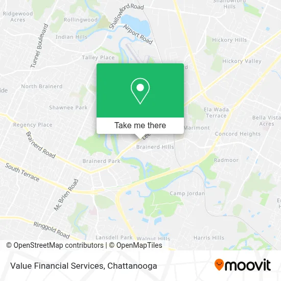 Value Financial Services map