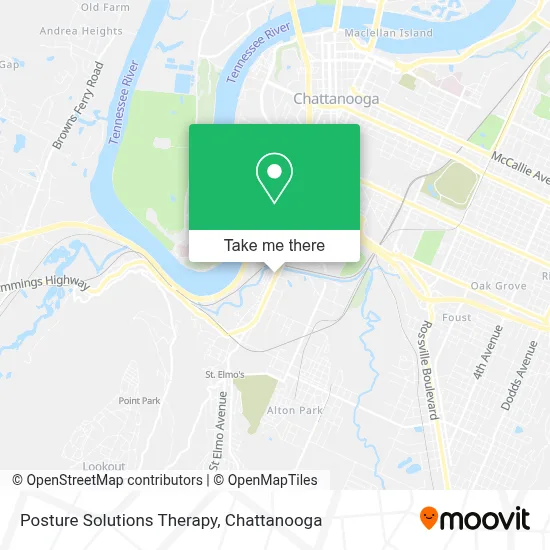 Posture Solutions Therapy map