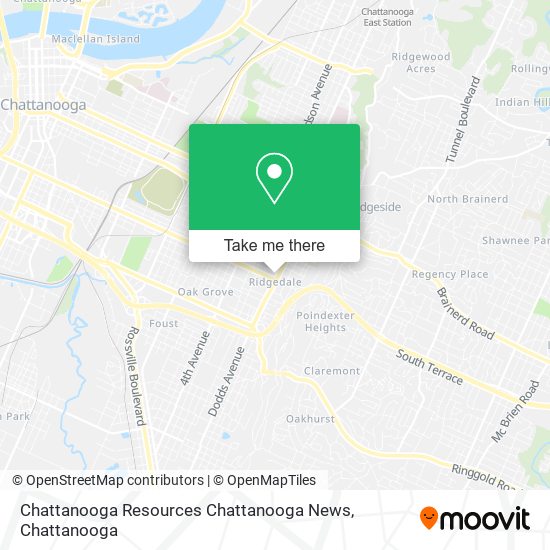 Mapa de Chattanooga Resources Chattanooga News