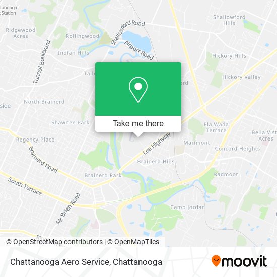 Chattanooga Aero Service map