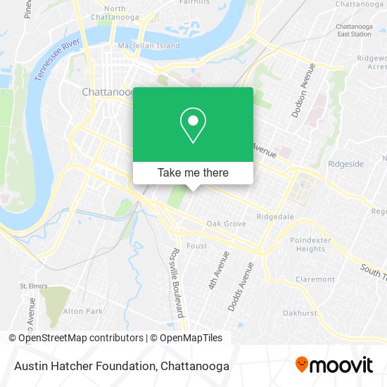 Mapa de Austin Hatcher Foundation