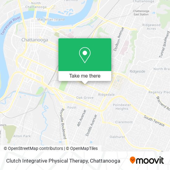 Clutch Integrative Physical Therapy map