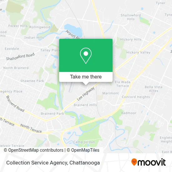 Collection Service Agency map