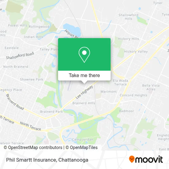 Phil Smartt Insurance map