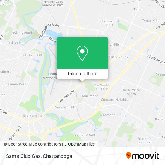 Sam's Club Gas map