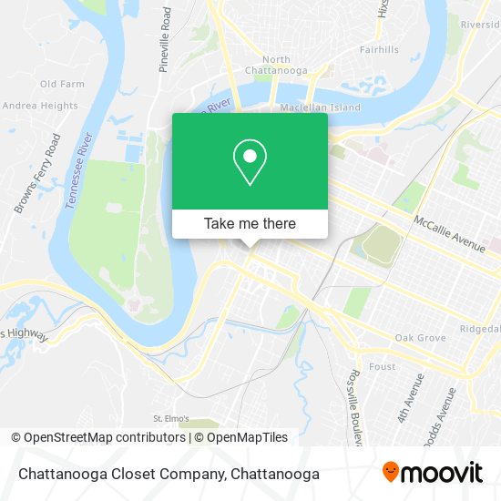 Chattanooga Closet Company map