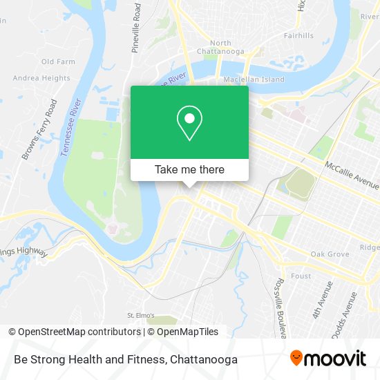 Be Strong Health and Fitness map