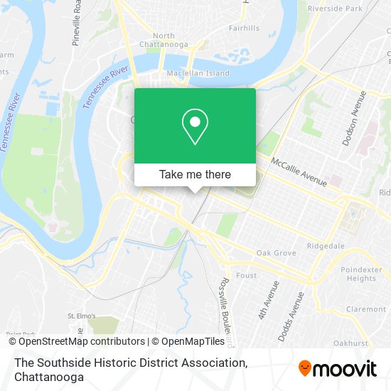 Mapa de The Southside Historic District Association