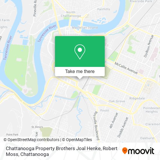 Chattanooga Property Brothers Joal Henke, Robert Moss map