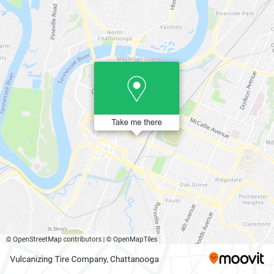 Mapa de Vulcanizing Tire Company