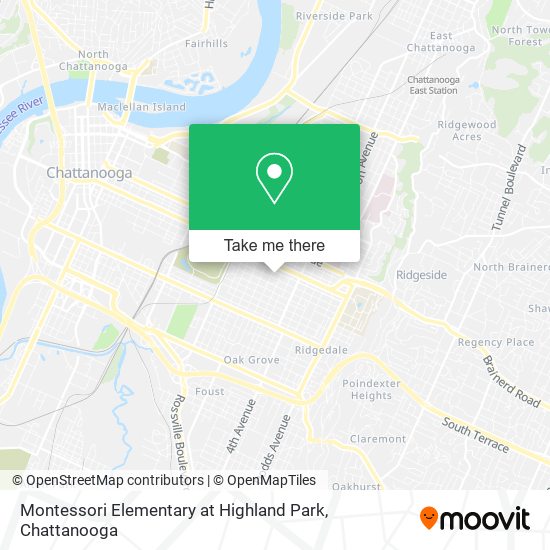 Montessori Elementary at Highland Park map