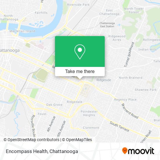 Mapa de Encompass Health