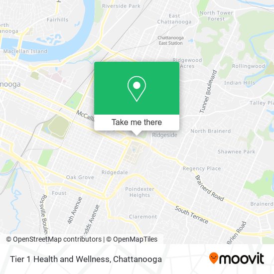 Mapa de Tier 1 Health and Wellness