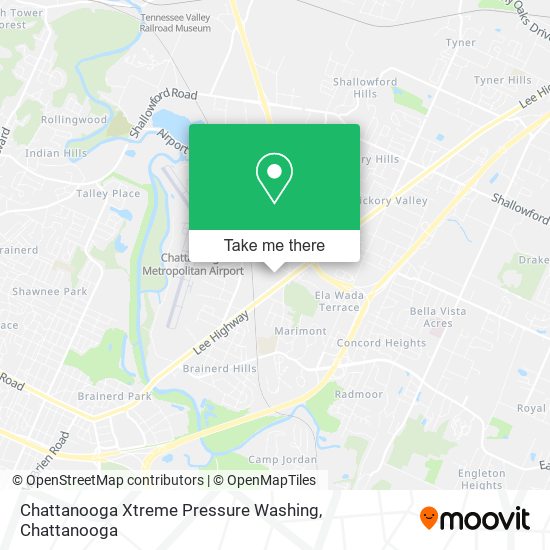 Chattanooga Xtreme Pressure Washing map