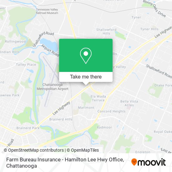 Mapa de Farm Bureau Insurance - Hamilton Lee Hwy Office