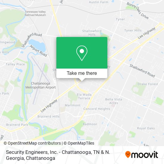 Mapa de Security Engineers, Inc. - Chattanooga, TN & N. Georgia